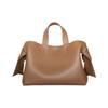 Musubi Minimalist Commuter Drop Design Soft Leather And Calfskin Tote Bag Shopping Bag Shoulder Crossbody Handbag Medium A10255-640