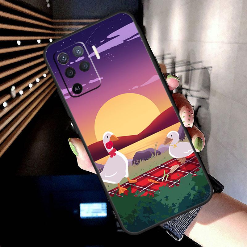 Untitled Goose Game Case For Oppo A78 A98 A18 A38 A58 A60 A80 A40 A77 A57 A17 A74 A54 A94 A96 A76 A16 A15 A5 Pro