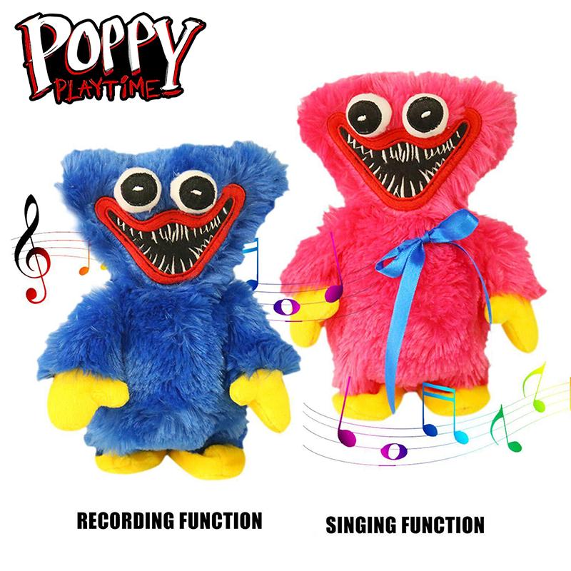 Huggy Playtime Poppy Wuggy Singing Plush Toy Talking Walking Stuffed Kids Doll