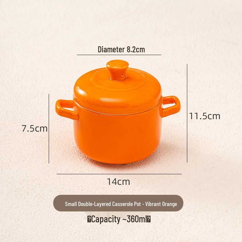 Keramik-Einzelportions-Schmortopf mit Deckel - Slow Cooker & Eierschale