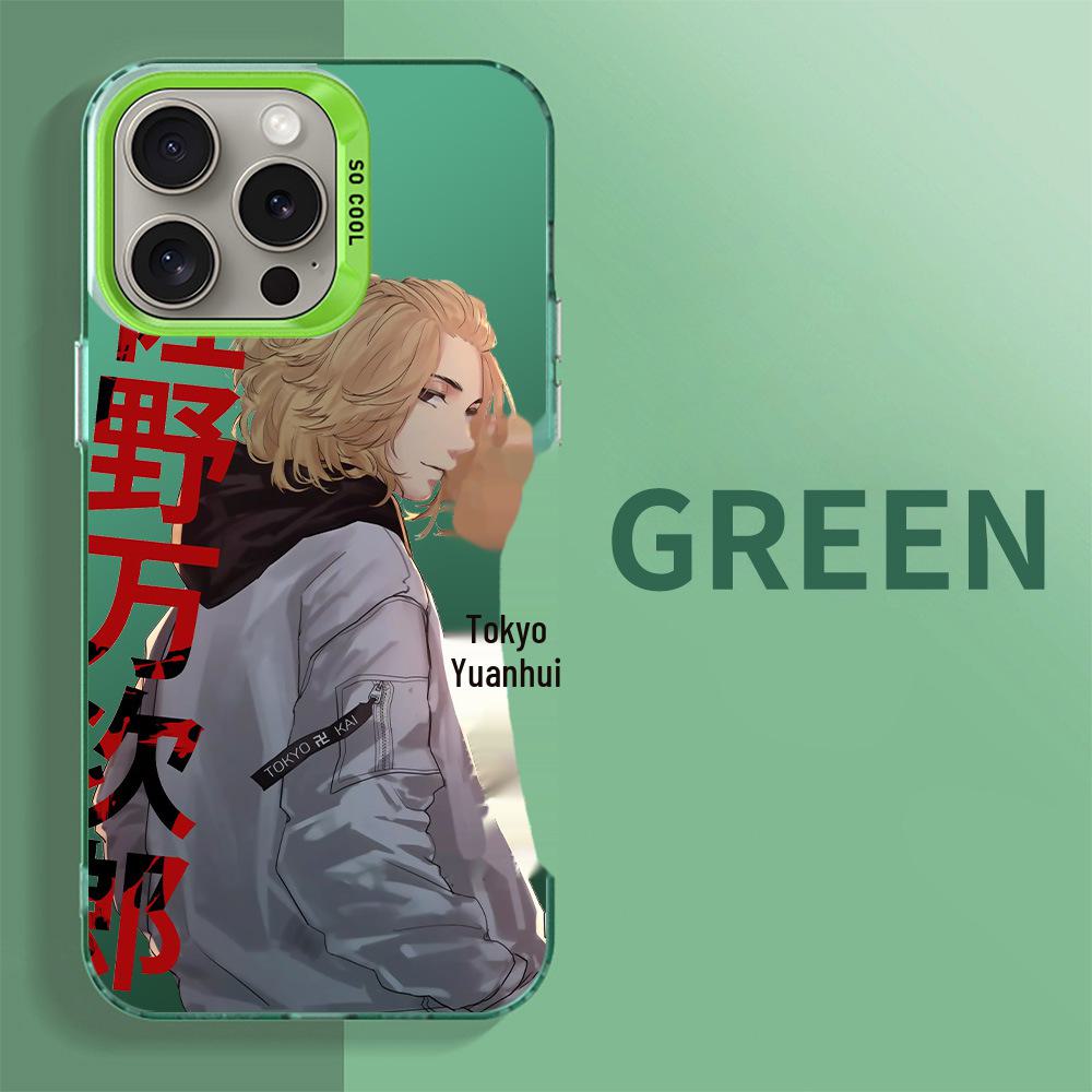 Silver Cross-border Tokyo Avengers IMD Phone Case for iPhone 15/14/13/8/11