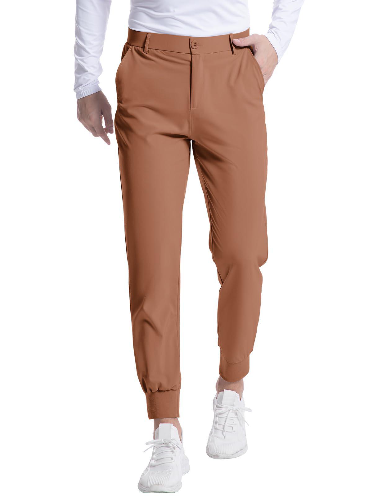 

Men s Four Seasons Elastic Slim-fit Golf Jogging Pants XXL