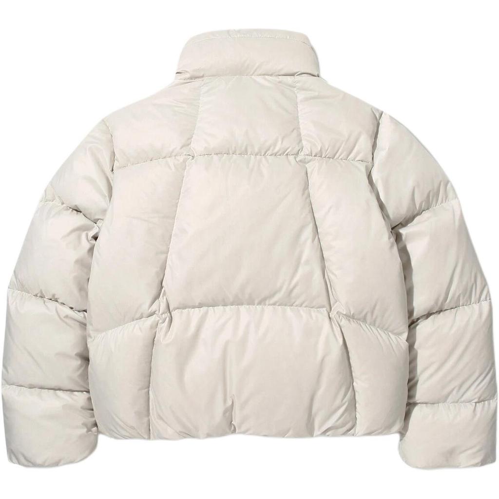 New FILA FLOW Down Puffer Jacket Women's Ecru FS2DJG4154F-SAD