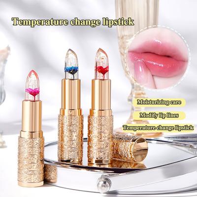 Warm Changing Lipstick 3g Long-Lasting Makeup Nourishing Moisturizer Lipstick Color-Adapting Lip Balm