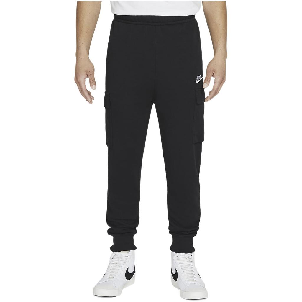 Nike Sportswear Club Fleece Joggers With Printed Logo Men Bottoms Black CZ9954-010