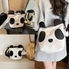 Panda Einzel-Schultertasche Schwarz Weiß Leichtgewichtige Lässige Geldbörse Für Den Täglichen Gebrauch