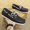 Mode Neue Echtleder Slipper Herren Sneaker Fahrschuhe Lässige Herrenschuhe Damen Schuhe Docksides Klassische Bootsschuhe
