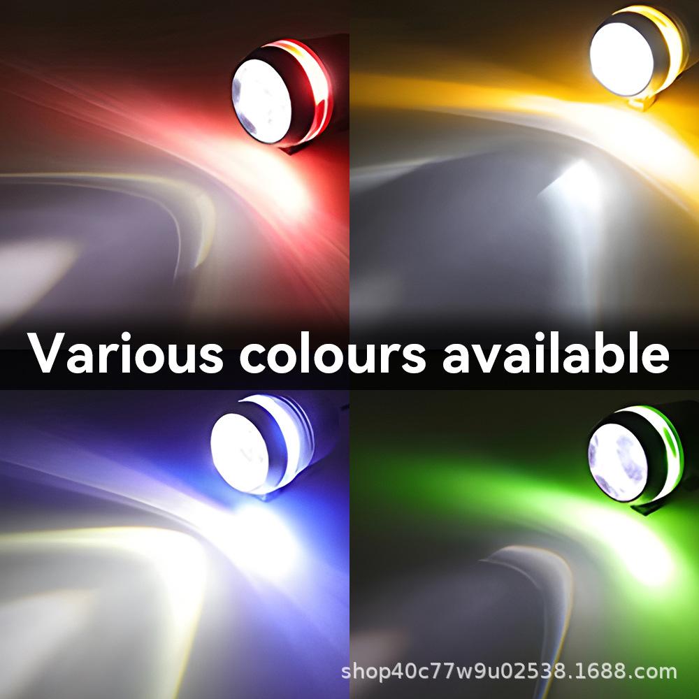 Motorcycle Headlight Fog Lights Super Bright Abgle Eyes Additional Spotlights Universal Moto Auxiliary U7 Mini LED Driving Lamp