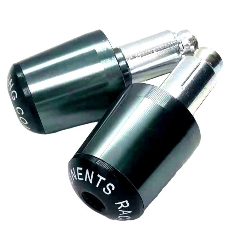 Universal Motorcycle Handlebar End Plugs Non Slip Surfaces High Effect Resistance Aluminum Weather Resistant Handle Plugs
