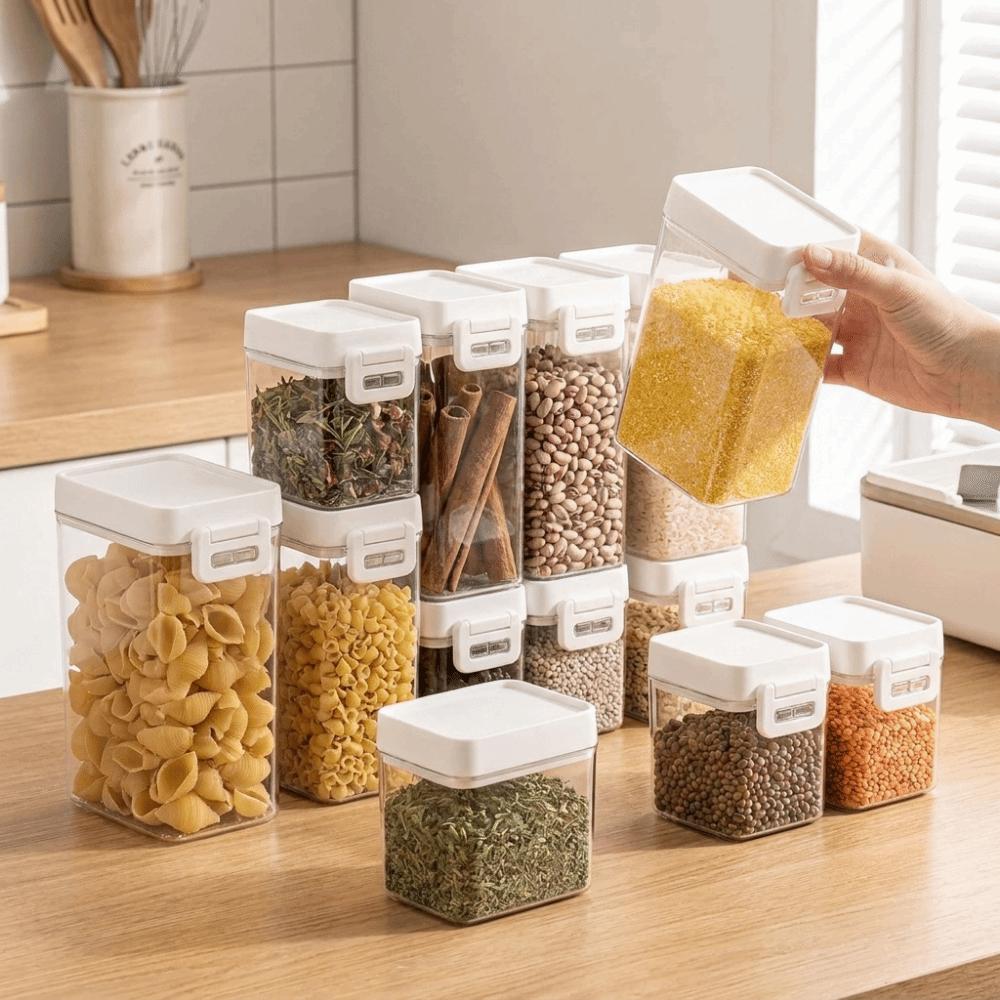 Sealed Grain Storage Box Plastic Pantry Storage Container Dry Food Container Dry Goods Storage