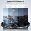 NEEWER 77mm HD Variable ND Filter No X Layer Nano Thin Aluminum Alloy Prevention Adjustable Neutral Density Filter ND2-ND32 (1-5 Stops) Cross/Optical