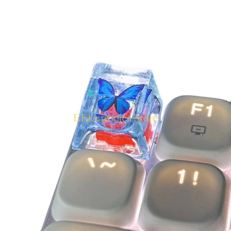 B03C Ergonomic OEM Profile Resin Butterfly Keycap Mechanical Keyboards Accessory China Mainland