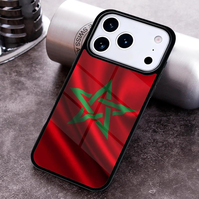 Maroko Maroc Marocká vlajka Pouzdro na telefon pro iPhone 17 16 15 Pro Max Air 14 13 12 11 Plus Nárazuvzdorný Capa Kryt