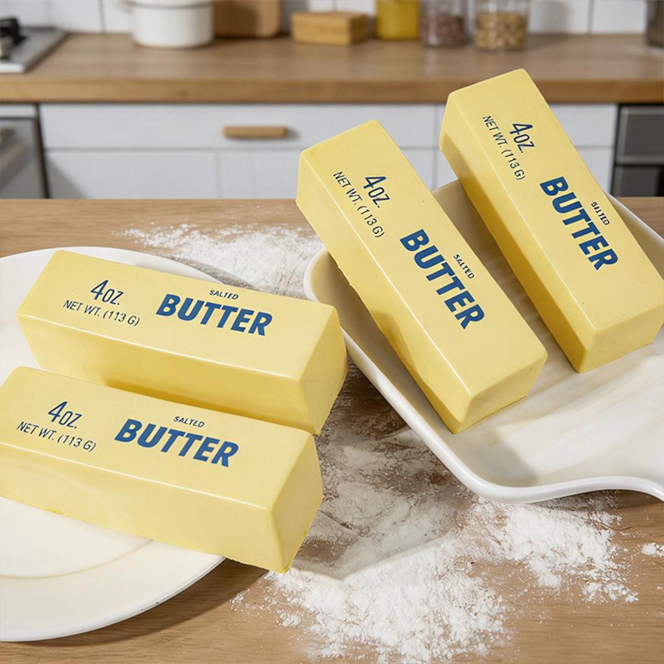 Squishy Toy Butter Stick Slow Rising Squeeze Toy Butter Bar Brick Squishy Fidget Toy Anti Stress Release Hand Relax Gift Toy