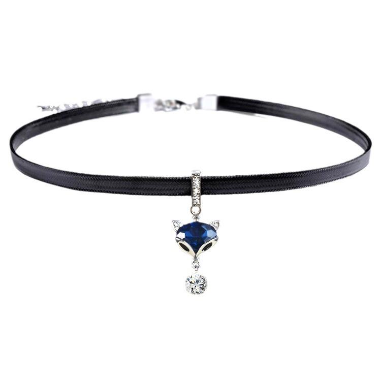 Sexy Fox Pendant Necklace, Trendy Women's Neck Collarbone Multi-loop Chain, Simple Short Neck Strap, Elegant