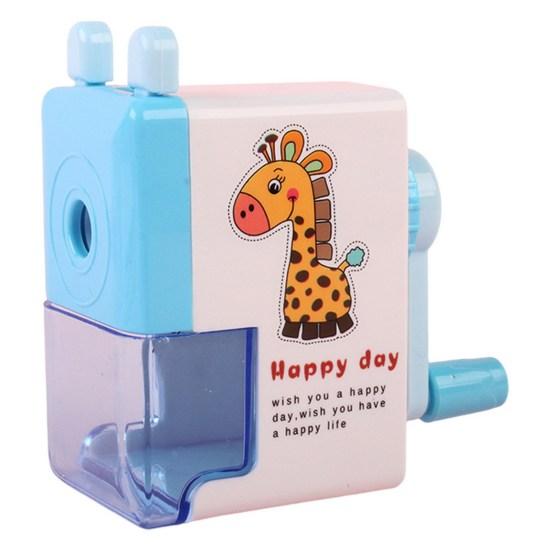 

Карандашерезка Экономия труда Противоскользящая с держателем-ящиком Удобный захват Мультяшная Заточка Съемная Роторная Машинка для заточки карандашей Аксессуары Giraffe