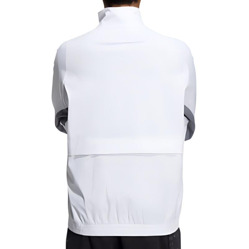 adidas Giacca con Logo Stampato Patchwork Collo Alto Zip Uomo Capispalla Bianco HM5146