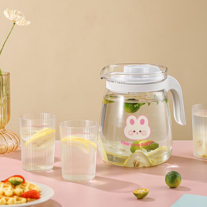 Heat-Resistant Glass Water Jug Set 2000ml