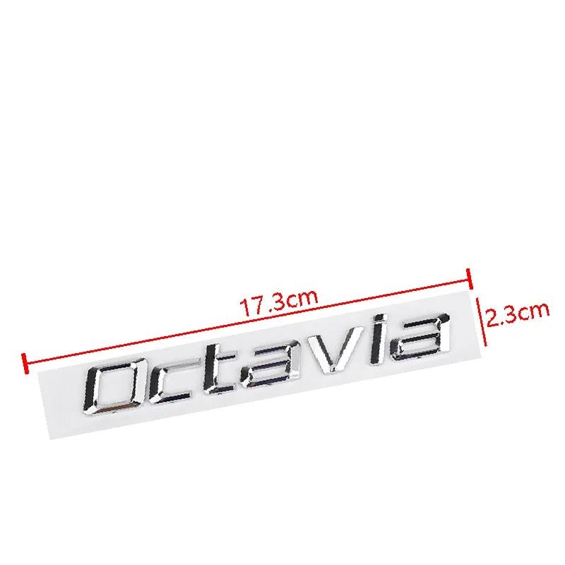 AFO1 1pcs 3D Metal High Quality Silver/black Car Letter Emblem Rear Tail Trunk Decals Badge Sticker Decal Styling For Skoda