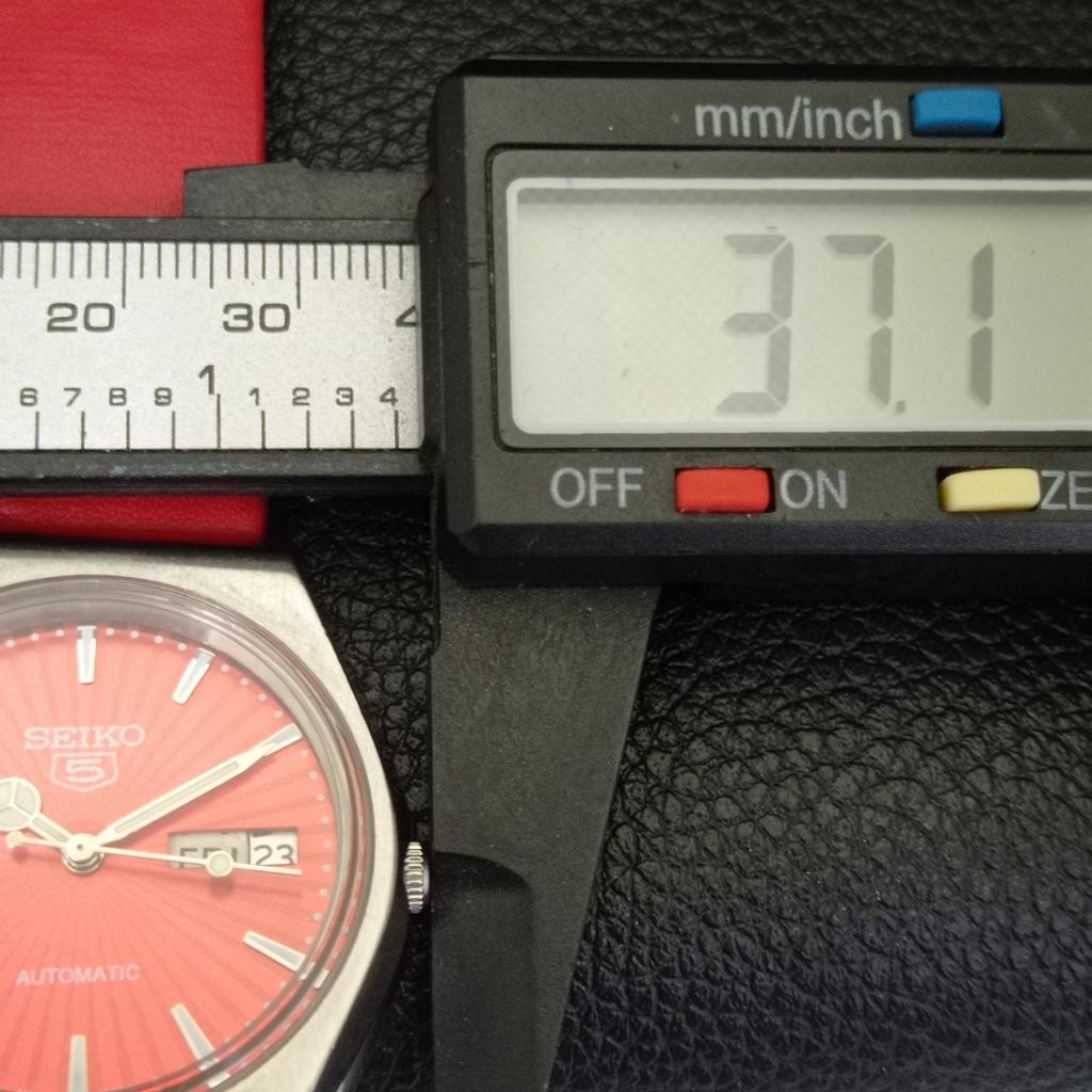 SEIKO 5 AUTOMATIC 6309A VINTAGE JAPAN MENS RED COLOR DIAL WATCH a701462-5 R206b-a701462