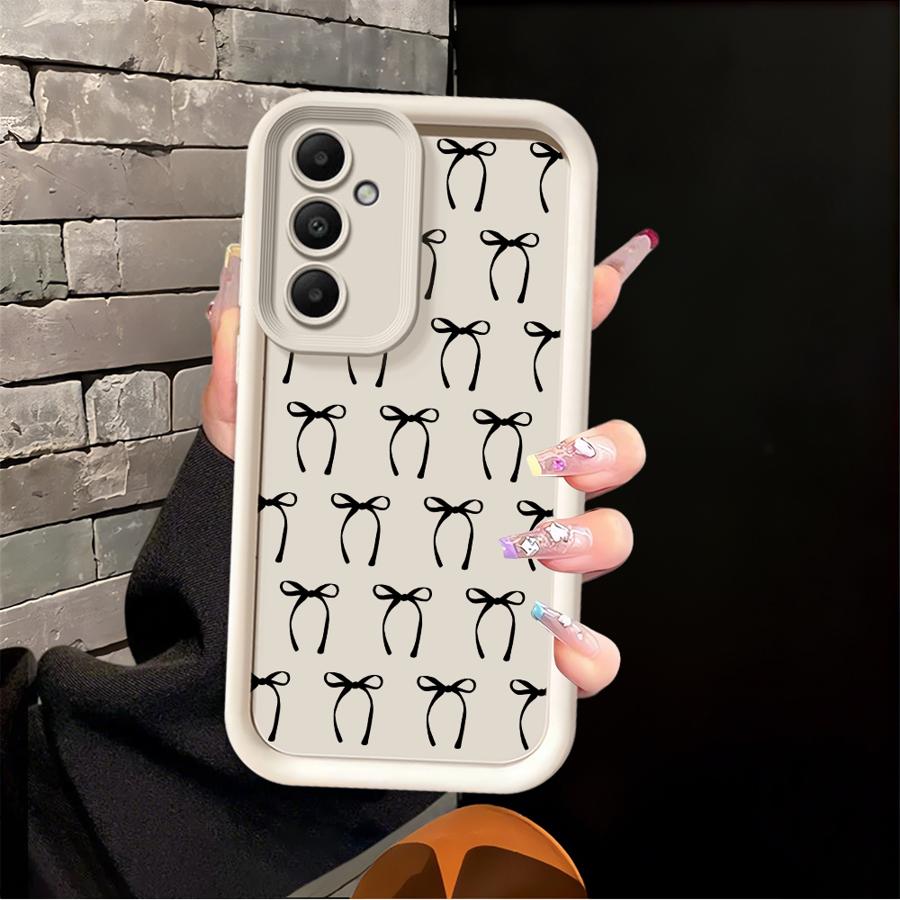 Cartoon Bow Phone Cover Case for Samsung Galaxy A16 A56 A12 A13 A34 A51 A73 A15 A53 A54 A23 A35 A36 A71 A72 A26 A32