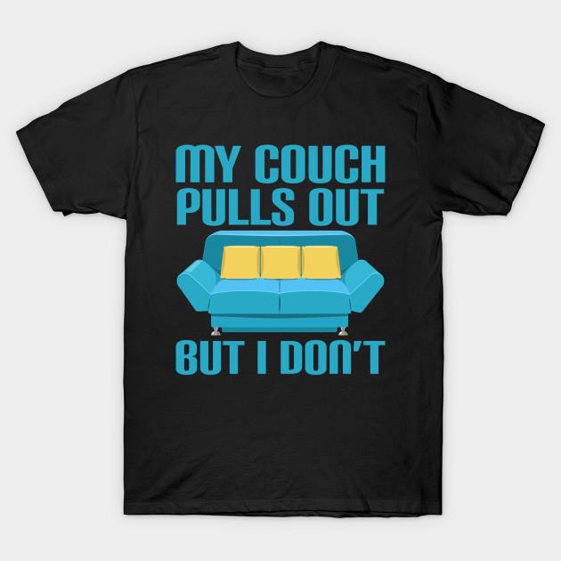 Buy Men Black Print Tshirt Super Large TShirt my couch pulls out but i