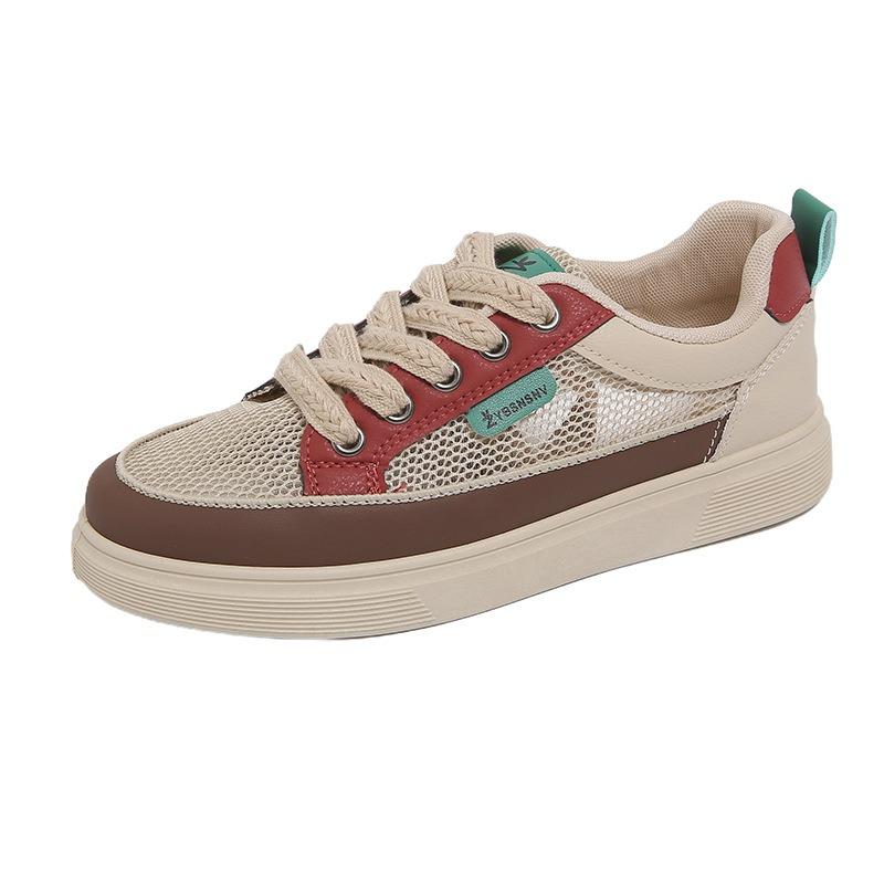 Summer New Breathable Little White Shoes Female Students Thick-soled Versatile Casual Mesh Shoes