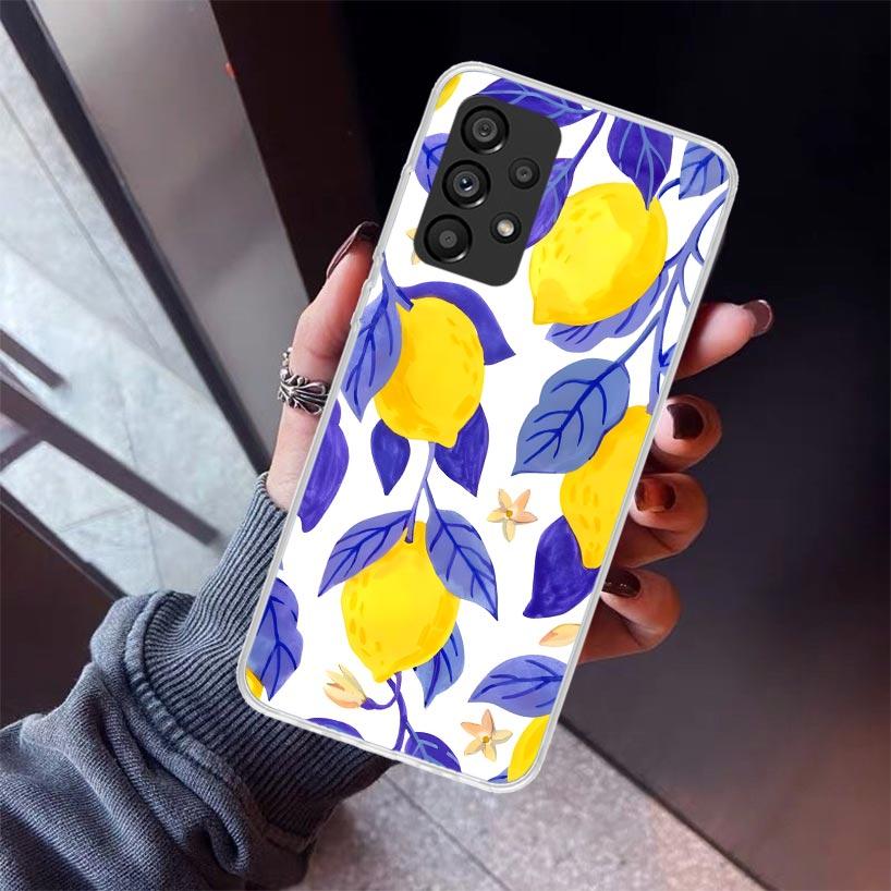 Citrus Limon Linnaeus Phone Case For Samsung Galaxy A12 A52S A42 A32 A22 A51 A50 Note 20 Ultra 10 S10 Plus A71 A70 A31 A30 A10S