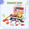 BBQ Grill Toys for Kids Color Changing Food Realistic Interactive Kitchen Playset Preschool