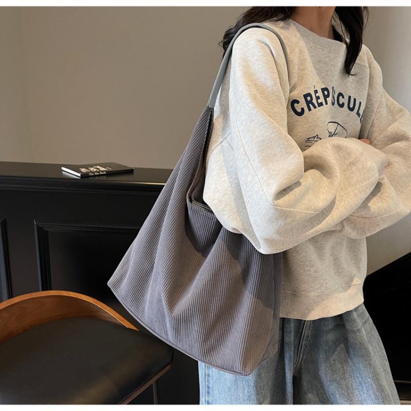 New simple and large-capacity commuter bag lazy and casual shoulder tote bag light and durable versatile shoulder bag