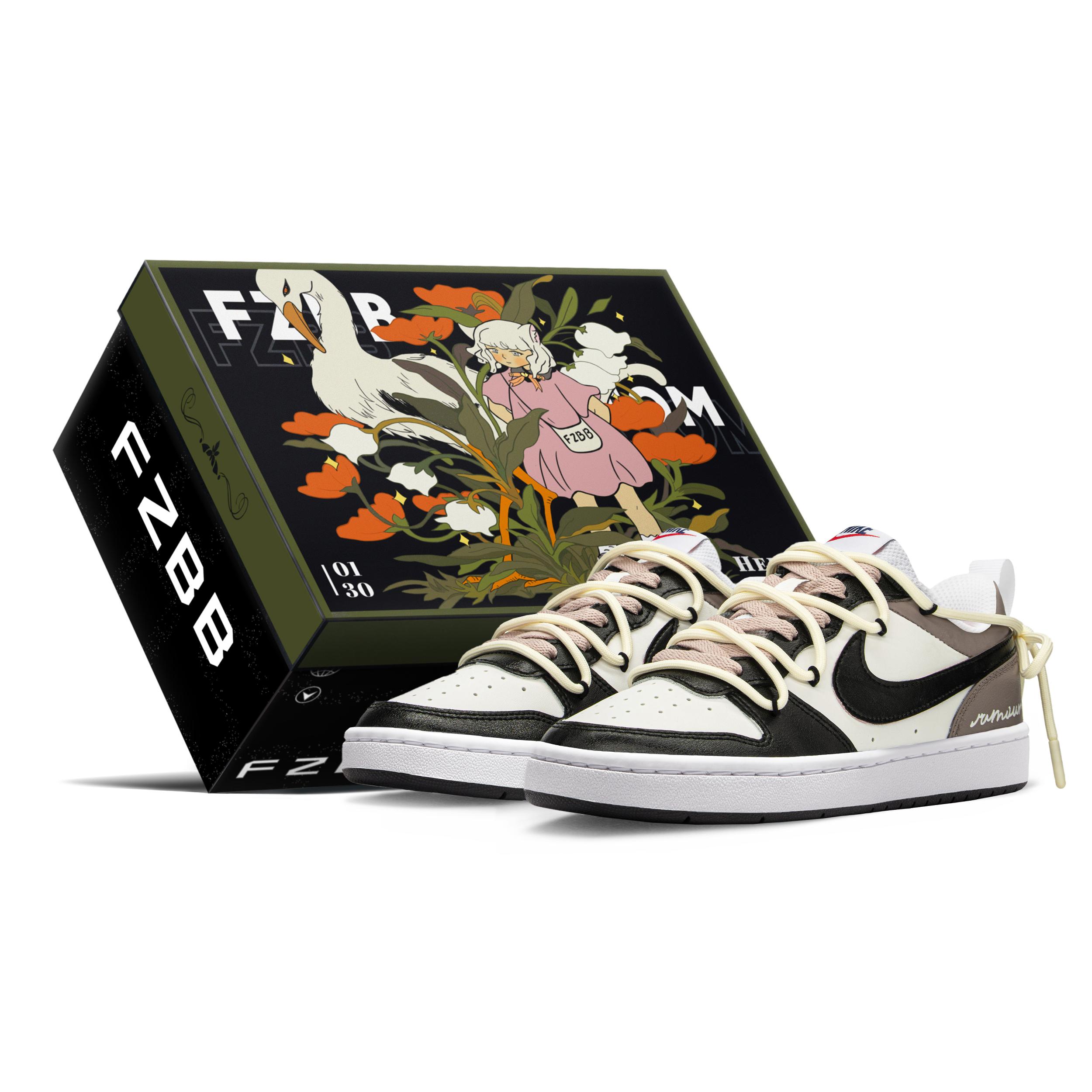 

Nike Court Borough Low top Skateboard Shoes Women s Beige Brown DO7446-101(TeamA-S-BOX) 36