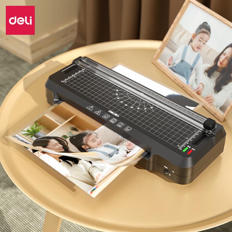 Deli GQ400 A4 Laminator with Cutter CN plug (adapter included)