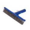 1Pcs 10 Inch Heavy Duty Algae Brush Anti-Rust Stainless Steel Bristle Cleaning Tool for Hot Tub Pond Swimming Pool
