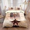 Anime A-Attack On T-Titan Duvet Cover Set Bedding Sets Pillowcase With Zip Room Decor For Teenagers Adult Duvet Cover 2/3-Piece
