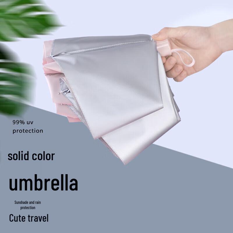 Paradise 57cm 8-Rib Tri-Fold UV Protection Rain & Sun Umbrella