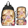 Cookie Run Kingdom Three Piece Set Backpack Cartoon Game Peripheral Elementary School Backpack Shoulder Bag Small Pencil Case