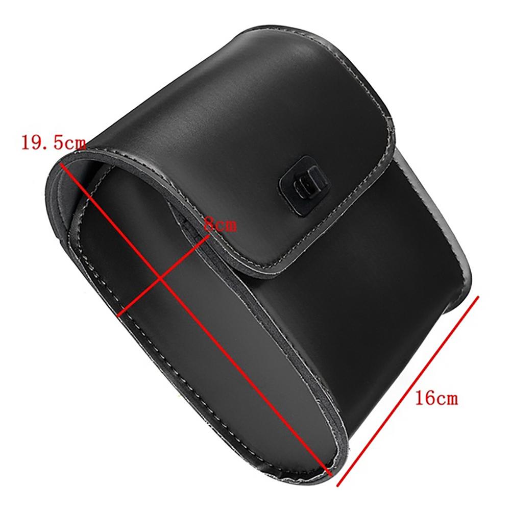 Motorcycle Faux Leather Luggage Storage Side Saddle Bag Fashion Cars Accessory