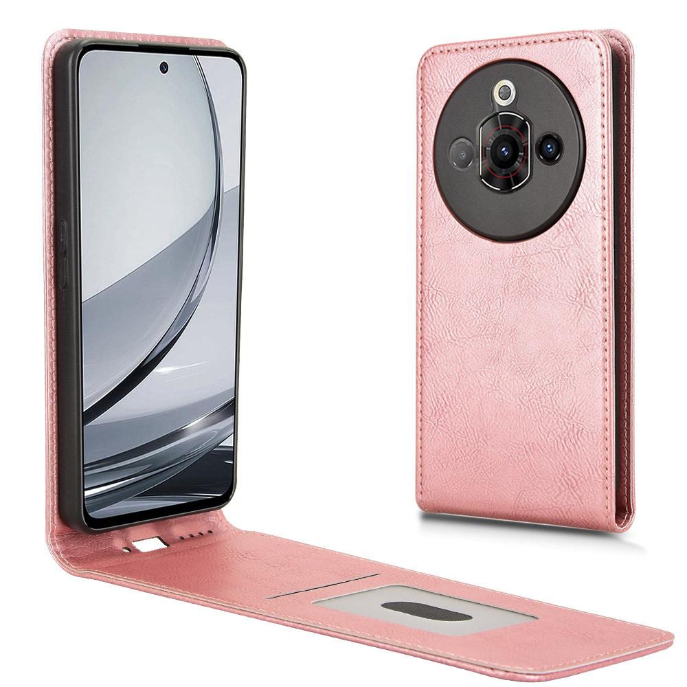 

Кожаные флип-чехлы для ZTE nubia Focus Pro, откидной чехол вверх и вниз, прочный защитный чехол из искусственной кожи for ZTE nubia Focus Pro розовый