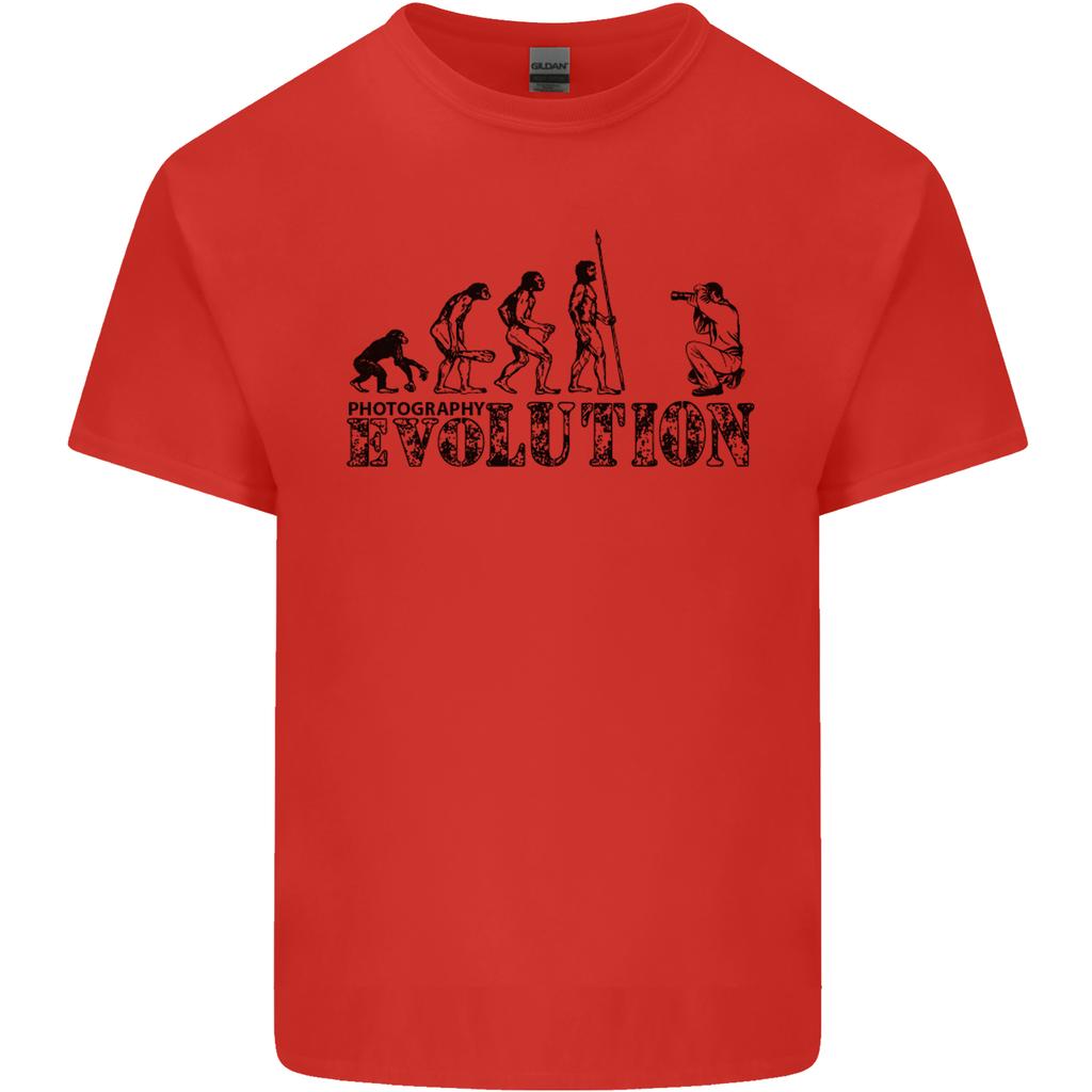 Evolution Photographer Funny Photography Unisexs Light Cotton TShirt