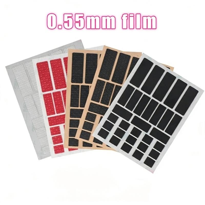 Adesivos Laterais de Silicone para Mouse DIY Antiderrapantes Resistentes ao Suor Para Longas Horas de Trabalho no Computador e Jogos