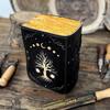 Large tree of life leather journal Grimoire journal Blank spell tarot notebook