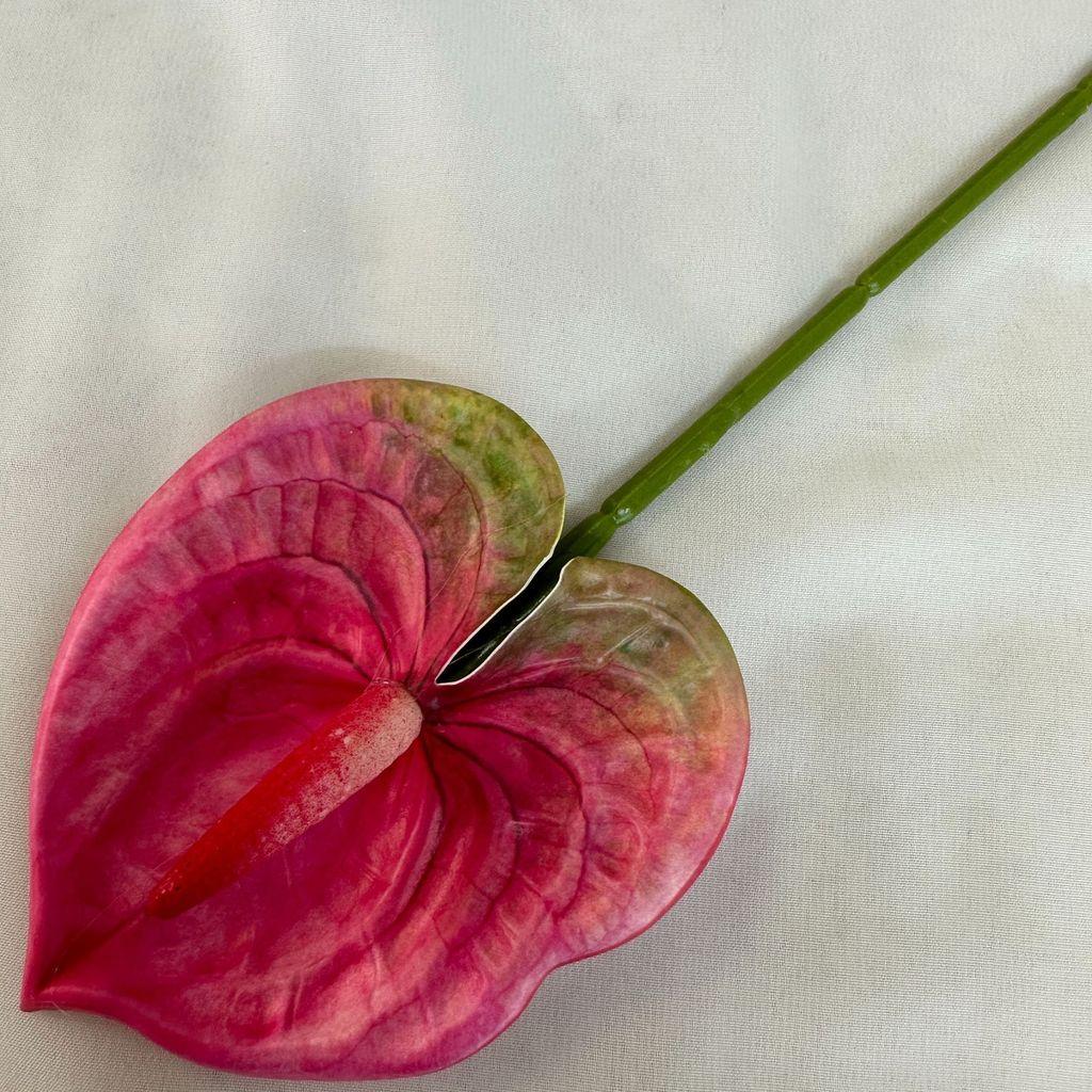 Anthurium Andraeanum Linden Fake Flower Diy Decoration For Modern Interior And Events