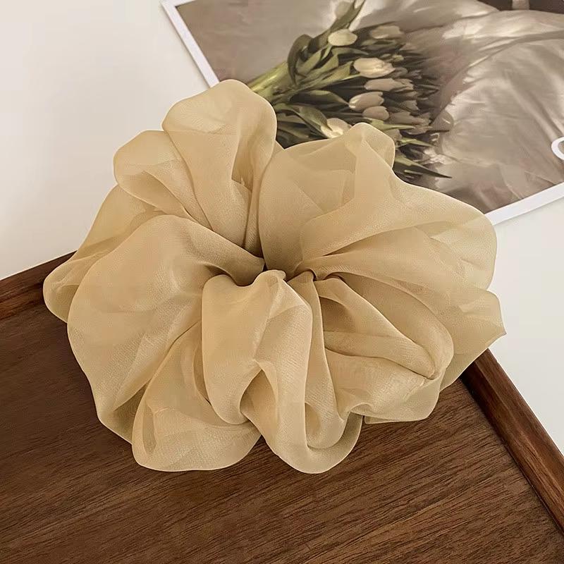 Large Mesh Hair Rope for Women Simple and a Does Not Hurt The Hair Hair Rope Cute Girl High Ponytail Scrunchie