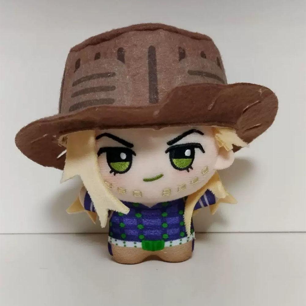 10cm Anime Gyro Zeppeli Pluche Pop Hanger Steel Ball Run Pluche Speelgoed Jonathan Joestar Knuffel Pop Fans Verjaardag Vakantie Cadeau 10cm gray