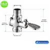 Alloy Foot Pedal Toilet Flush Valve