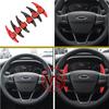 2 Teile/satz ABS Chrom Auto Lenkrad Paddle Verlängerung Schalthebel Shift Aufkleber für Ford Focus 4 MK4