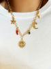 Collana con Ciondolo a Forma di Fragola con Fiocco in Acciaio Inossidabile per Donna Charms Delicati Gioiello