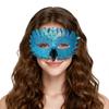Glänzende Phönix-Vogel-Maskerade-Maske Kostüm Karnevalsparty Augenmaske Kunstleder Schnabel Gesichtsschutz Halloween Kostüm