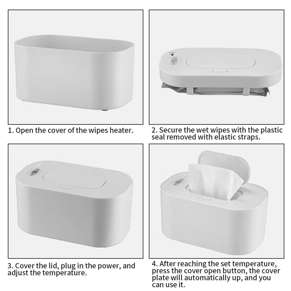 10W Baby Wipes Heater Adjustable Temperature USB Heating Box For Home Car Travel