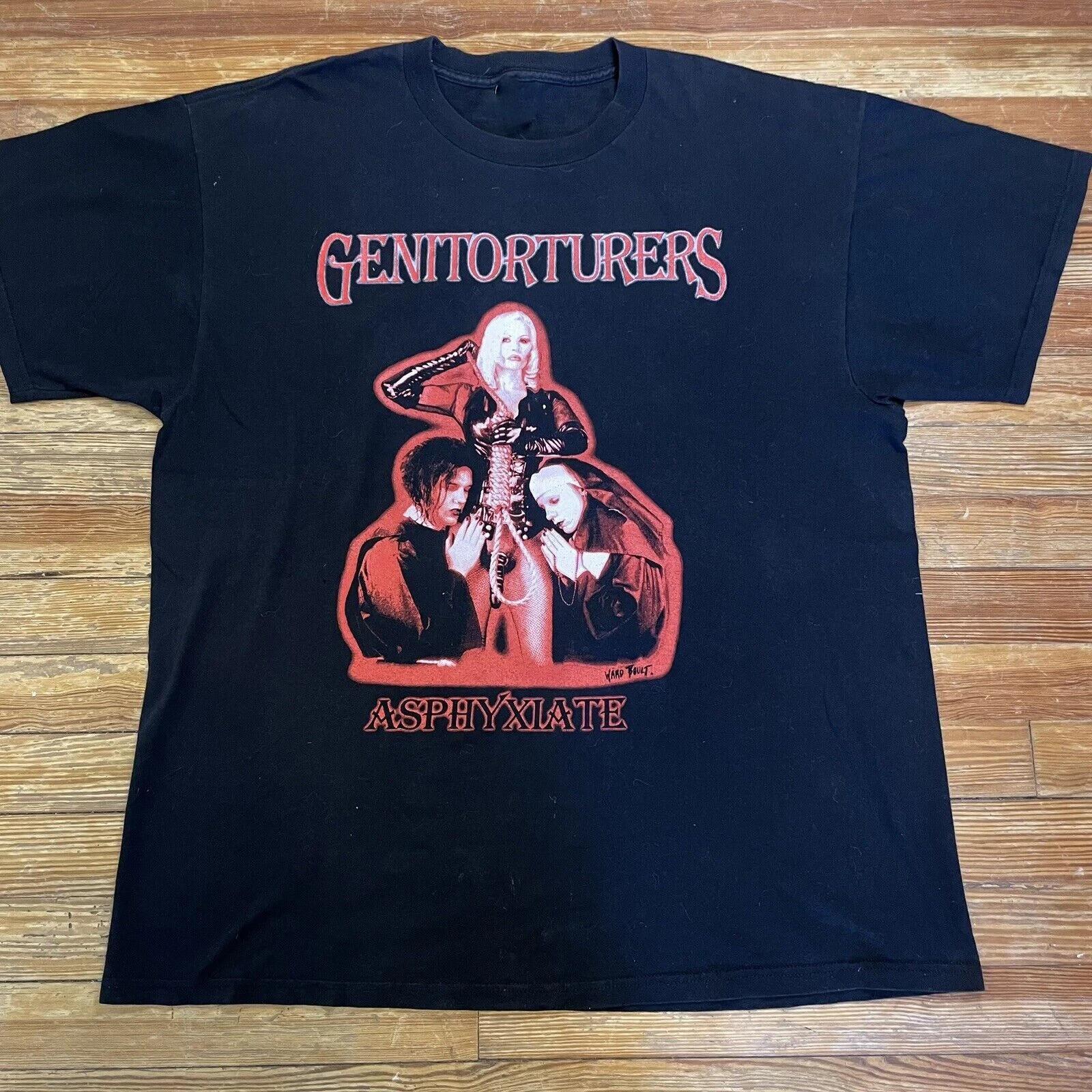 Genitorturers Band Classic Black Cotton Unisex T-shirt All Sizes XL